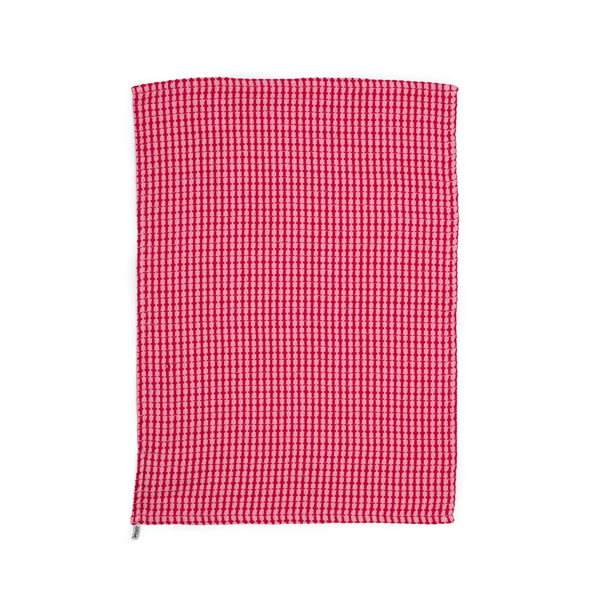 Geschirrtuch 2er-Set rot rosa, 50x70cm
