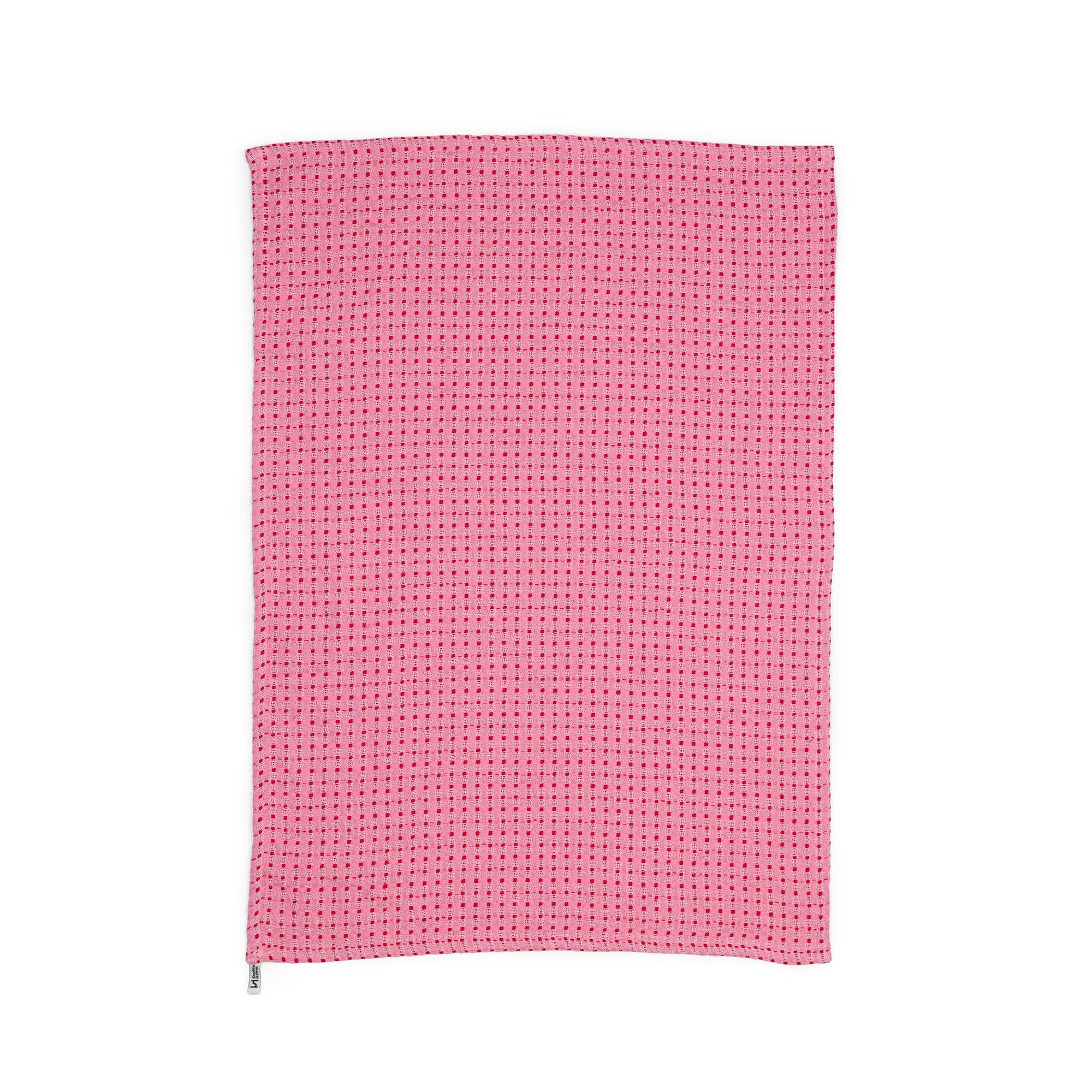 Geschirrtuch 2er-Set rot rosa, 50x70cm