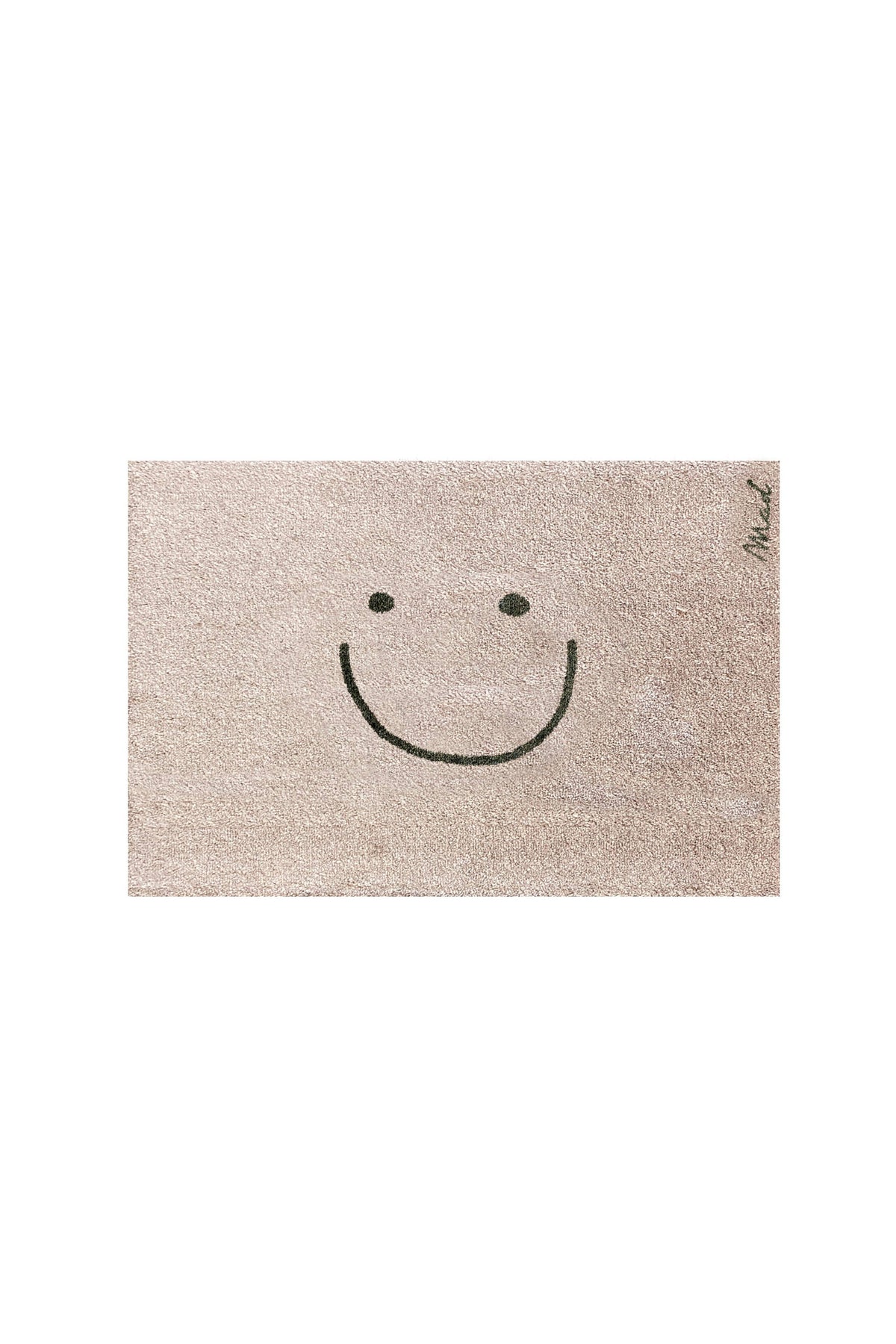 Bodenmatte Smile beige, 75x50 cm