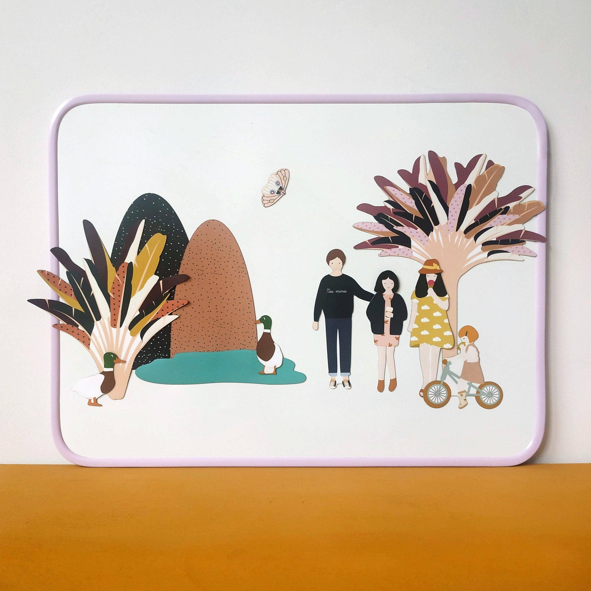 Magnettafel Whiteboard flieder, 30x40 cm