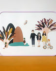 Magnettafel Whiteboard flieder, 30x40 cm