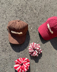 Cap mit Stick amour rot, One Size