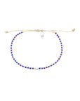 Perlenarmband Mutiara blau-orange