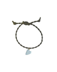 Armband Lume Charms - Herz olive-neonblau