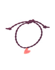 Armband Lume Charms - Herz neonpink