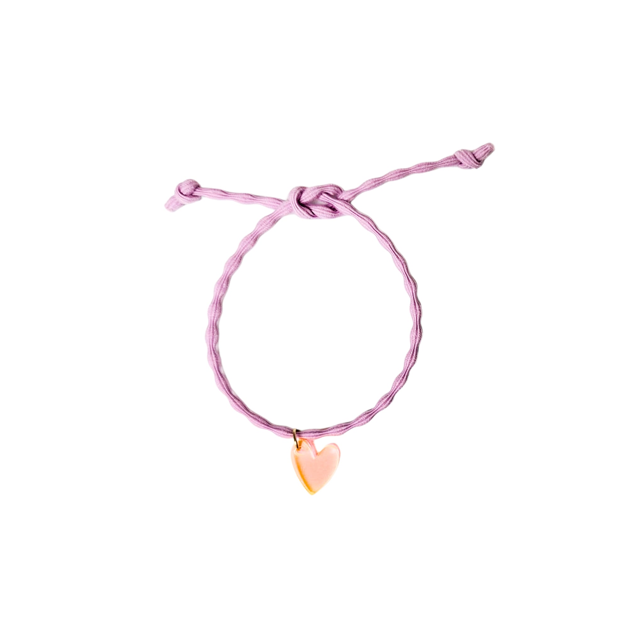 Armband Lume Charms - Herz neonorange