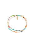 Perlenarmband Golden Hour, bunt