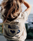 T-Shirt coffee lovers club creme