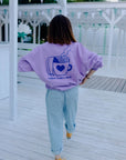 Sweatshirt coffee lovers club lila