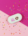 Radiergummi oval, "Hi" rosa,pink