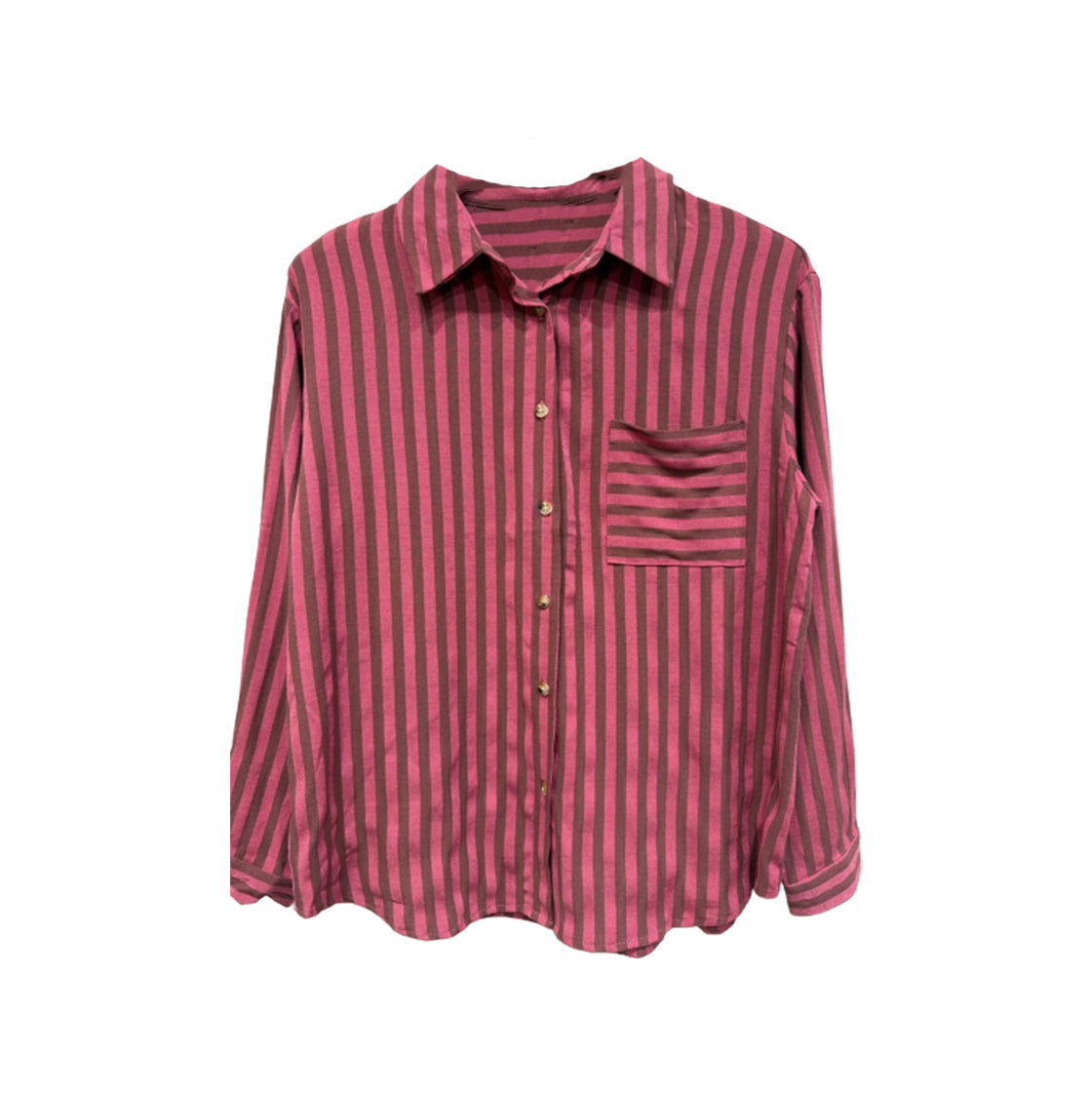 Bluse gestreift, burgund