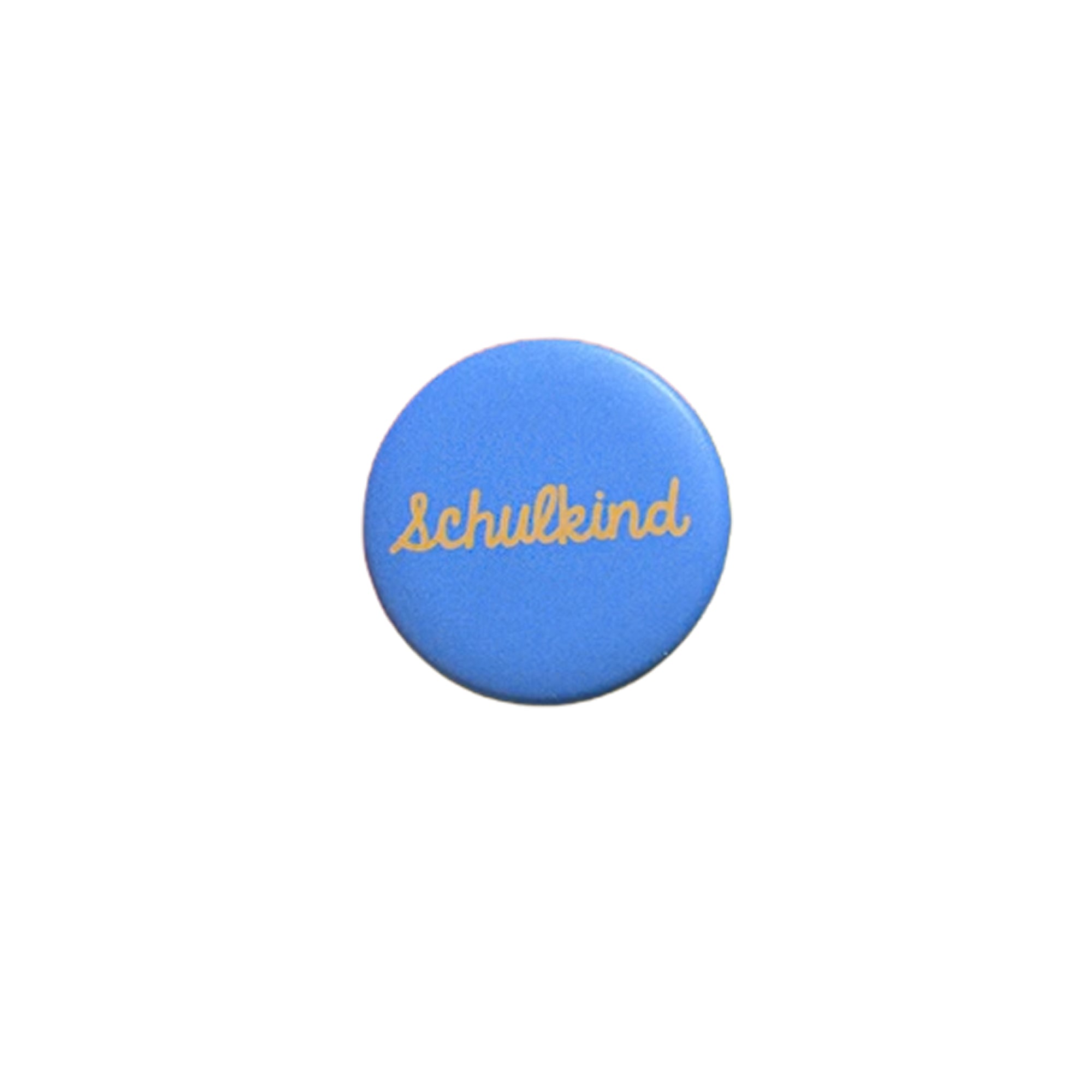 Button Schulkind blau, 32mm