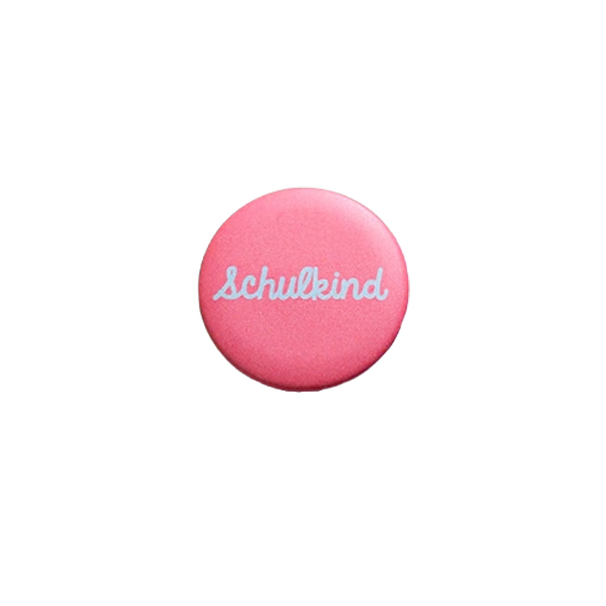 Button Schulkind rosa, 32mm