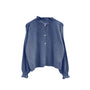 Alpaca-Cardigan jeansblau, One Size