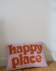 gefülltes Kissen happy place, 20x30 cm