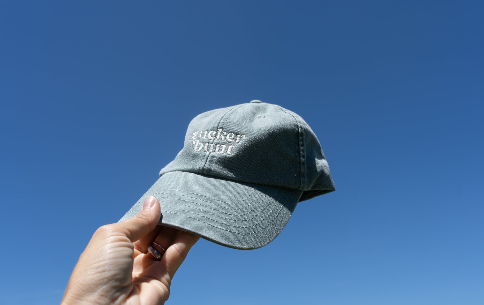 Cap mit Stick zuckerbunt vintage mint, One Size