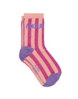 Damensocken AMOUR gestreift violett/rosa, One Size 36-40