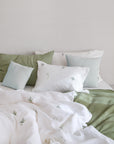 Musselin Kissenbezug Alva weiss