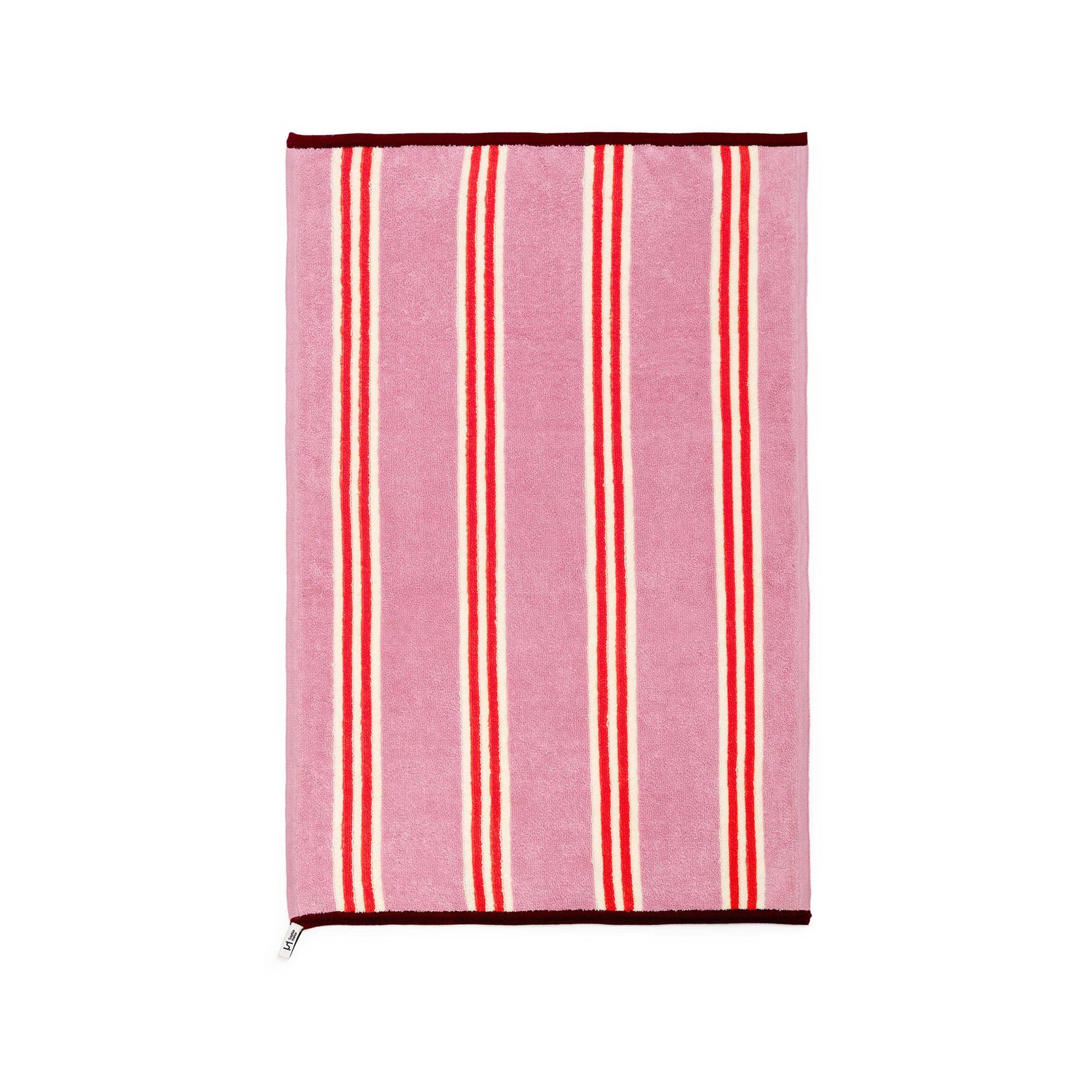 Frottier-Handtuch rosa Streifen, 50x70 cm
