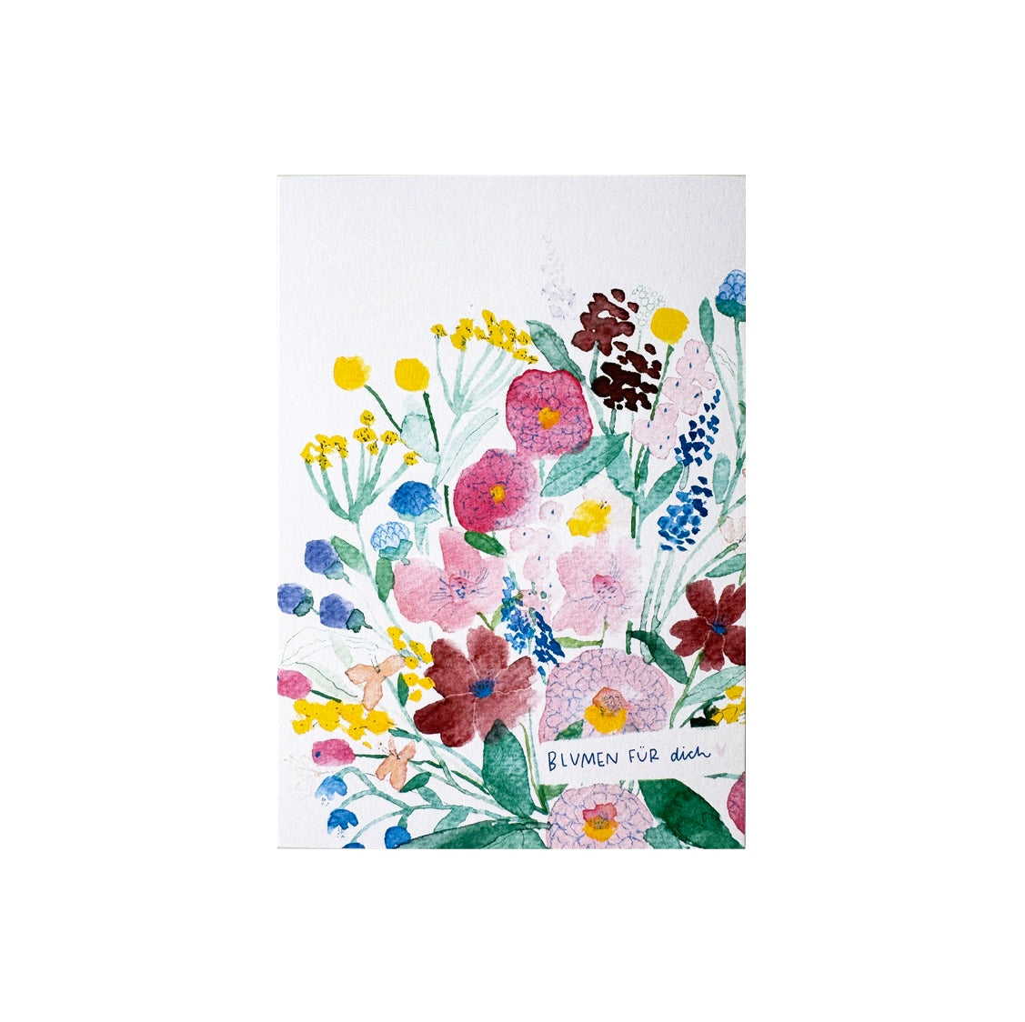 Postkarte - Blumen für dich