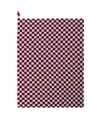 Geschirrtuch Burgunder Karo, 50x70 cm