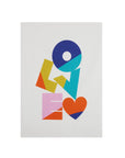 Geschirrtuch LOVE bunt, 45 x 63 cm