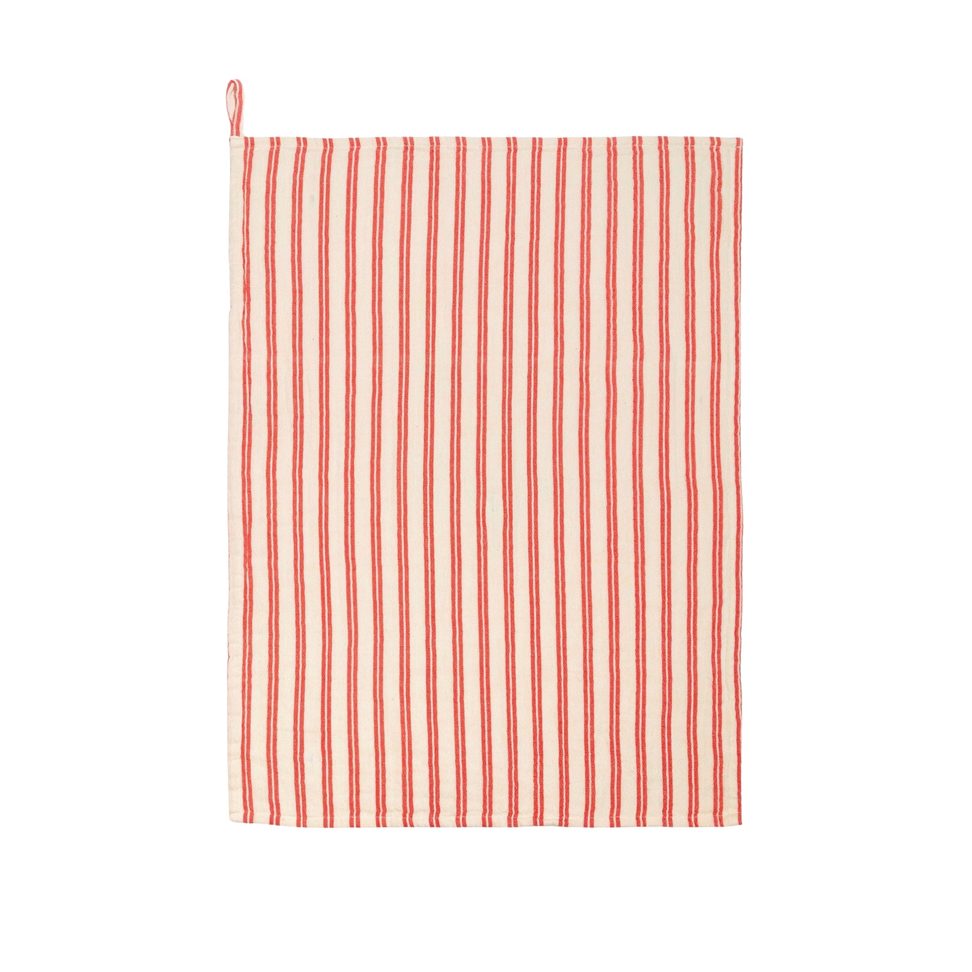 Geschirrtuch roter Streifen, 50x70 cm
