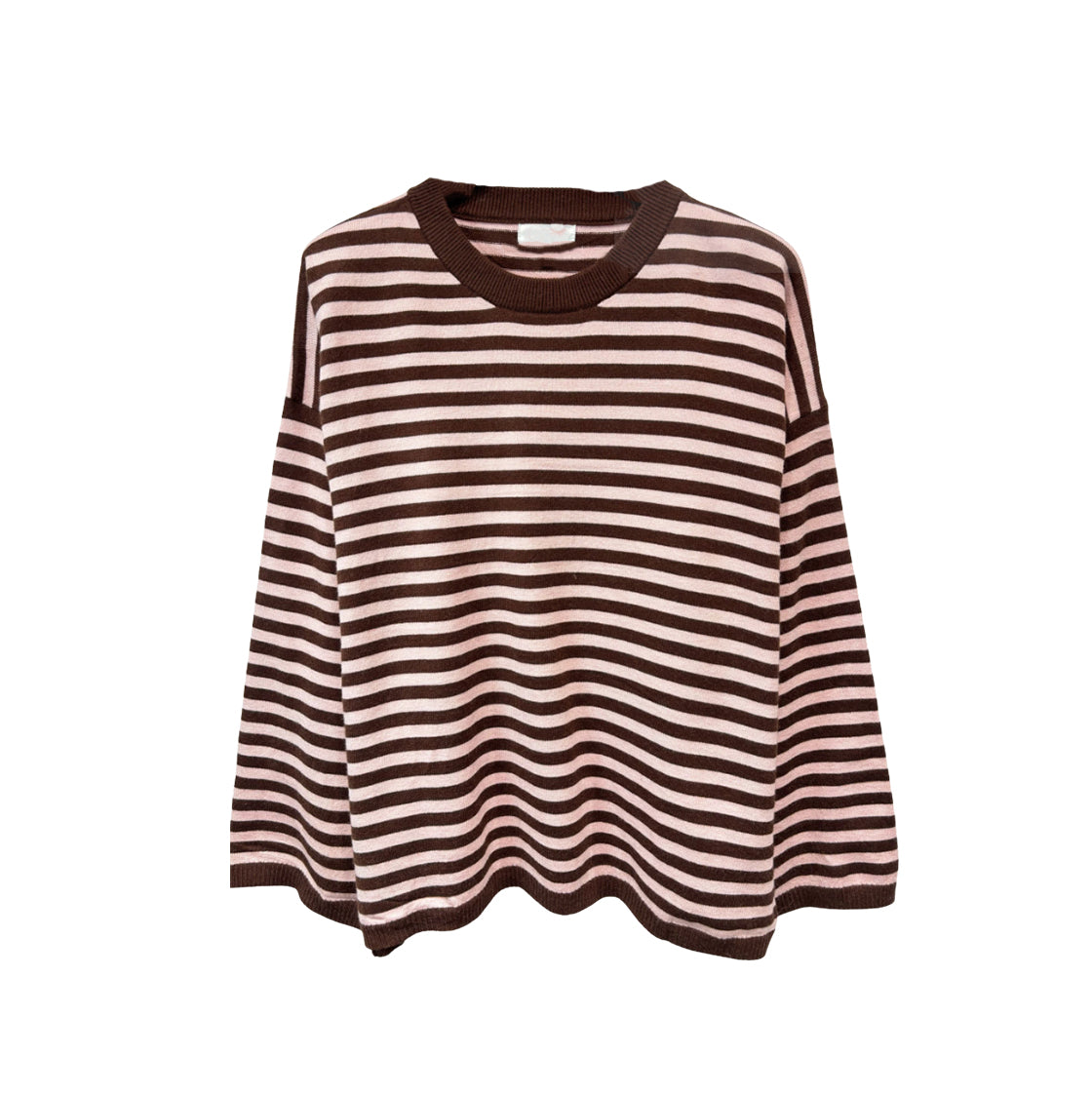 Pullover gestreift braun, One Size