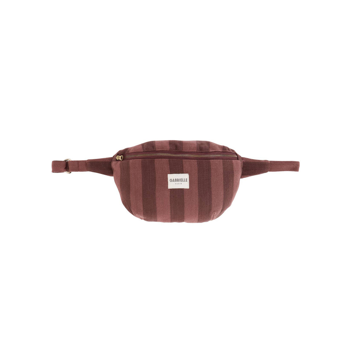 Kinder Gürteltasche Streifen terrakotta-braun