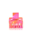 Haarspange Quadrat Sorbet orange-pink
