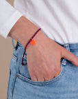 Armband Lume Charms - Herz neonpink