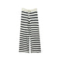 Strickhose gestreift schwarz-weiss, One Size