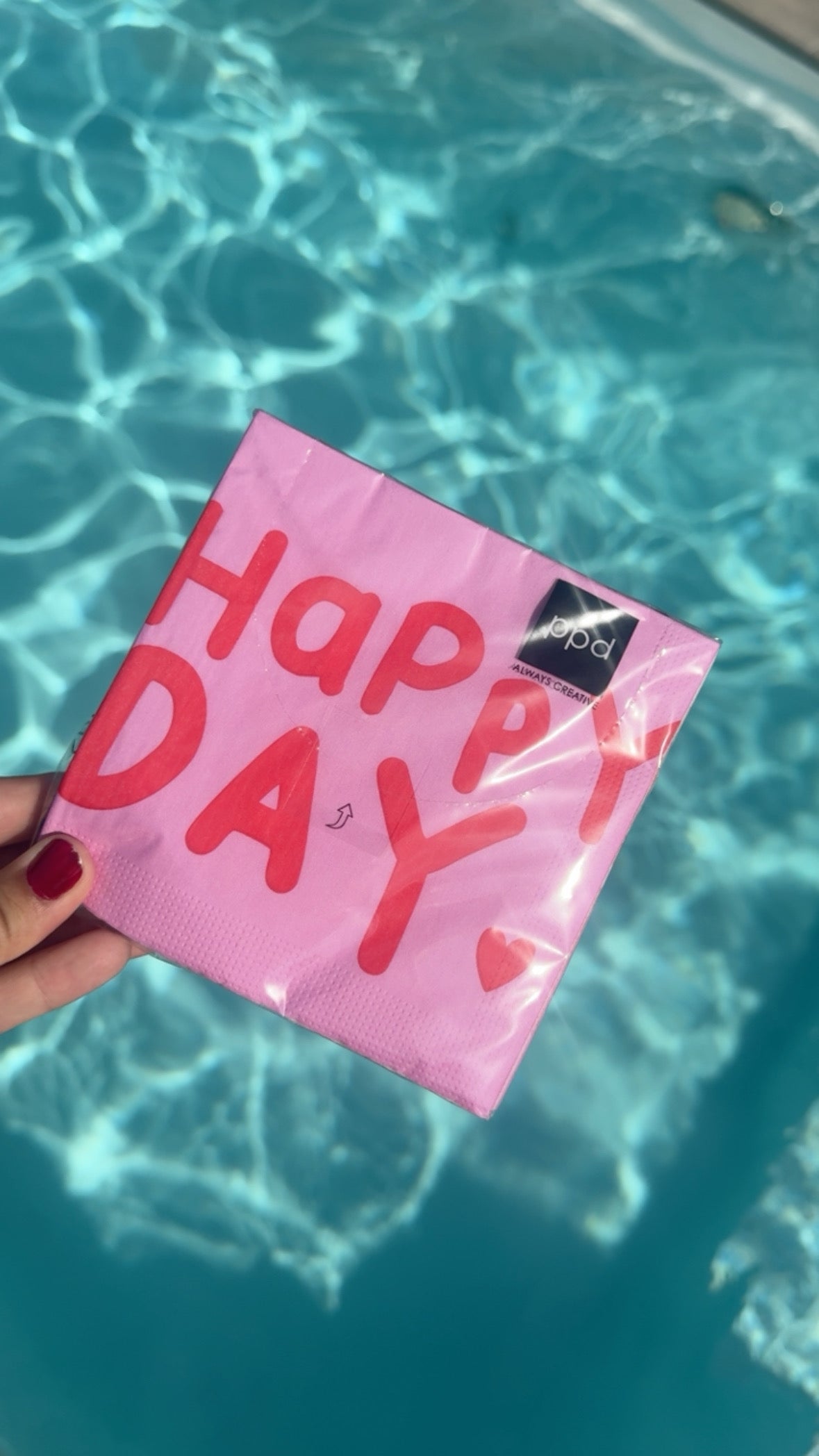 Papierservietten Happy Day, 25 x 25 cm