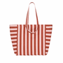 Tasche gestreift ziegel-marshmallow, 50x34x62 cm