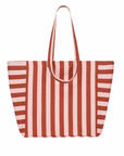 Tasche gestreift ziegel-marshmallow, 50x34x62 cm