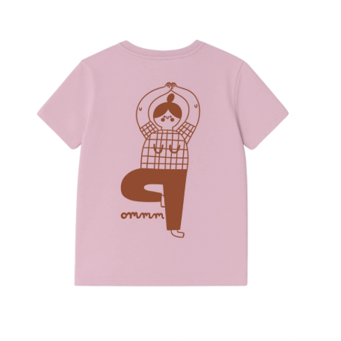 Boxy T-Shirt YOGA rosa - NUR AUF VORBESTELLUNG