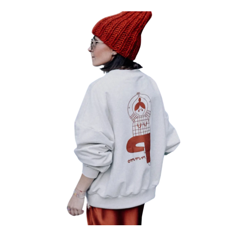 Sweatshirt YOGA creme - NUR AUF VORBESTELLUNG