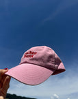 Cap mit Stick zuckerbunt vintage dusky pink, One Size