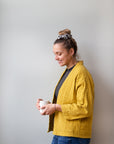 Steppjacke aus Musselin senf, One Size
