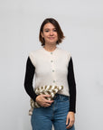 ärmellose Stricktop ecru, One Size