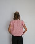 ärmellose Strickweste rosa, One Size
