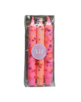 Konfetti-Kerzen 3er-Set bunt, 19cm hoch