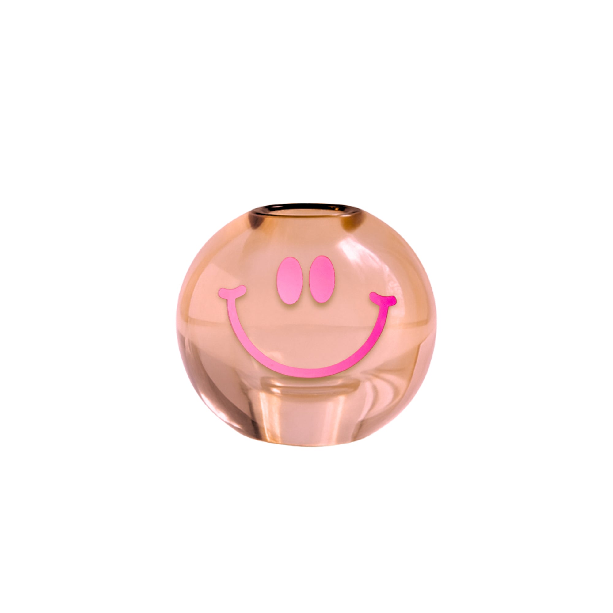 Kerzenhalter Smile pfirsich, 8 x 8 x 7 cm