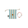 Perlenarmband Smile mit Säckchen, orange-rosa