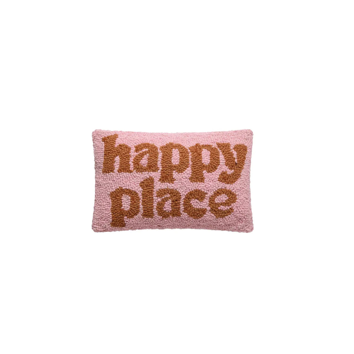 gefülltes Kissen happy place, 20x30 cm – zuckerbunt