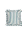Outdoor-Kissenhülle Millie Ruffle gestreift blau, 50 x 50 cm