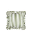 Outdoor-Kissenhülle Millie Ruffle gestreift grün, 50 x 50 cm