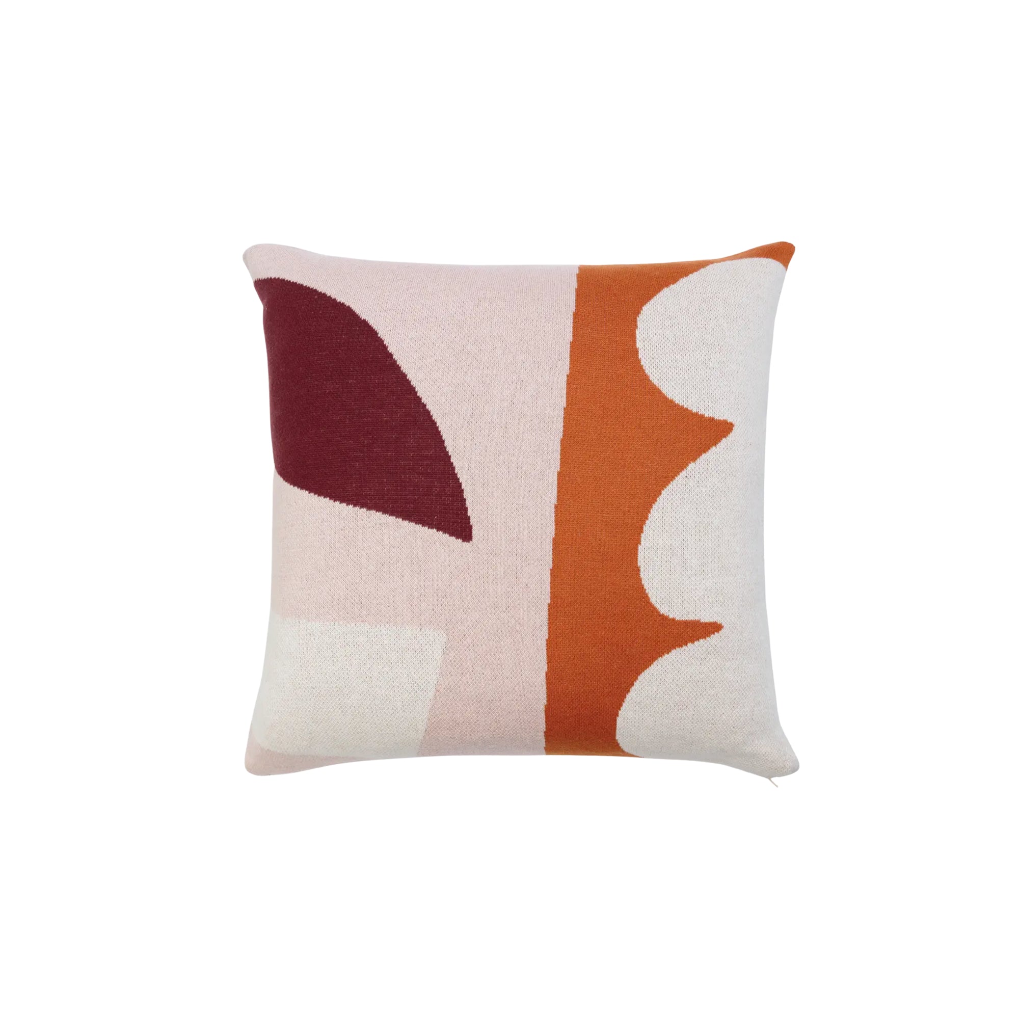 Kissenhülle Baumwollstrick rosa orange, 50x50 cm