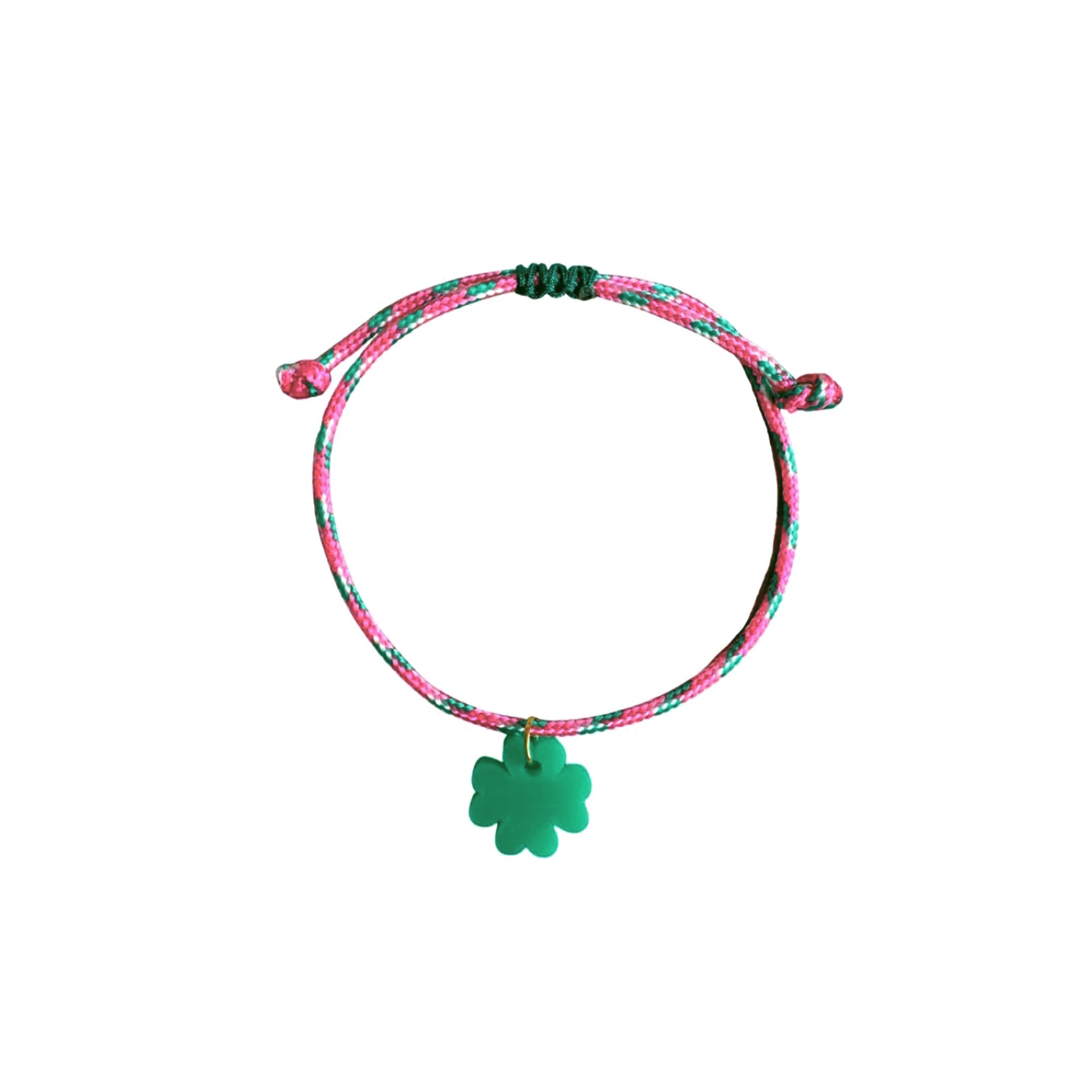 Armband Lume Charms - Kleeblatt grün