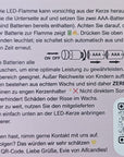 LED-Kerze Smiley 2er-Set pink, 25cm hoch